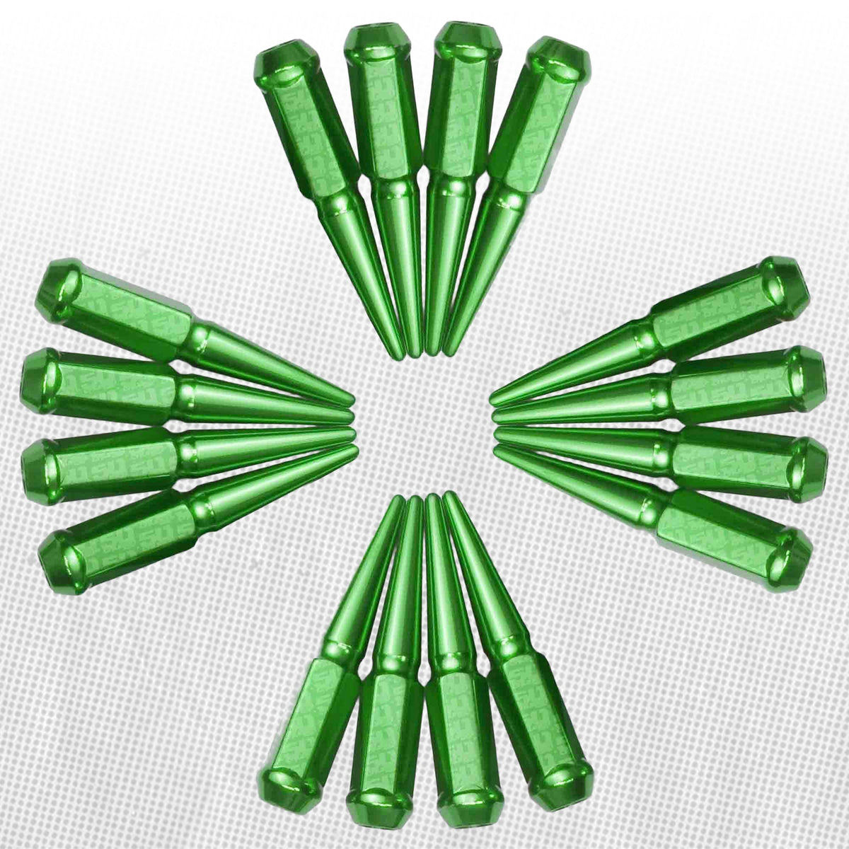 14x2.0mm Extended Spike Lug Nuts - 60 Degree Taper Seat