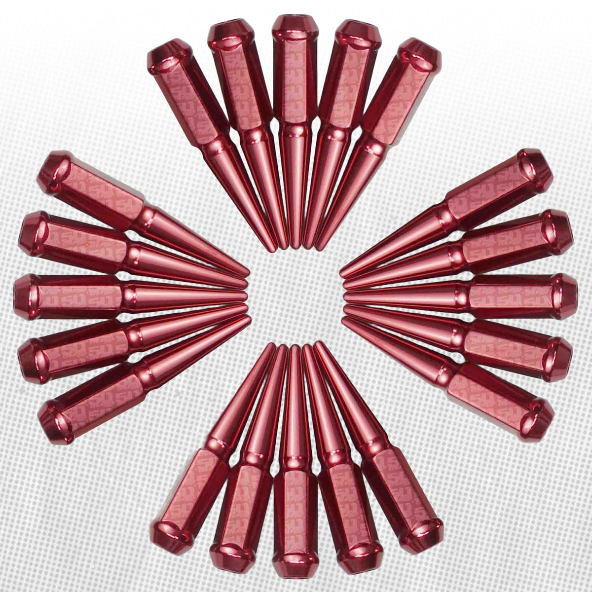 12x1.5mm Extended Spike Lug Nuts - 60 Degree Taper Seat