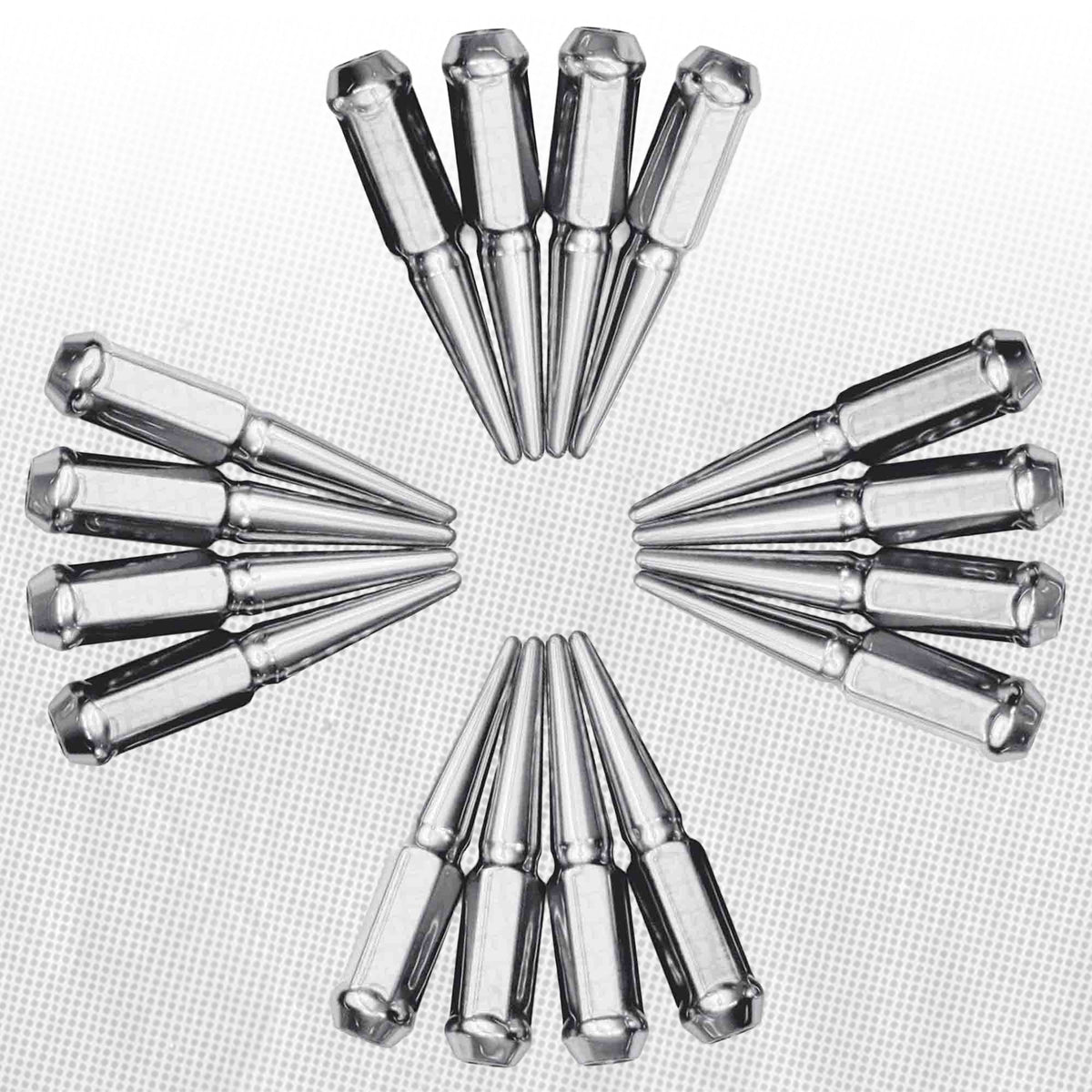 12x1.5mm Extended Spike Lug Nuts - 60 Degree Taper Seat