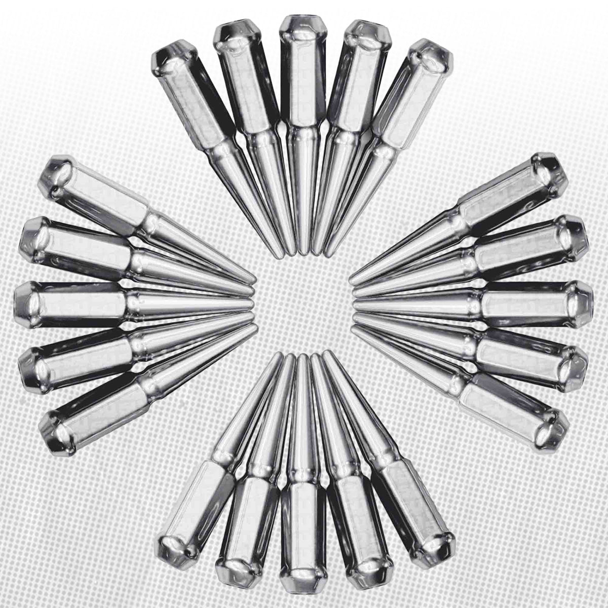 1/2 Inch Extended Spike Lug Nuts - 60 Degree Taper Seat