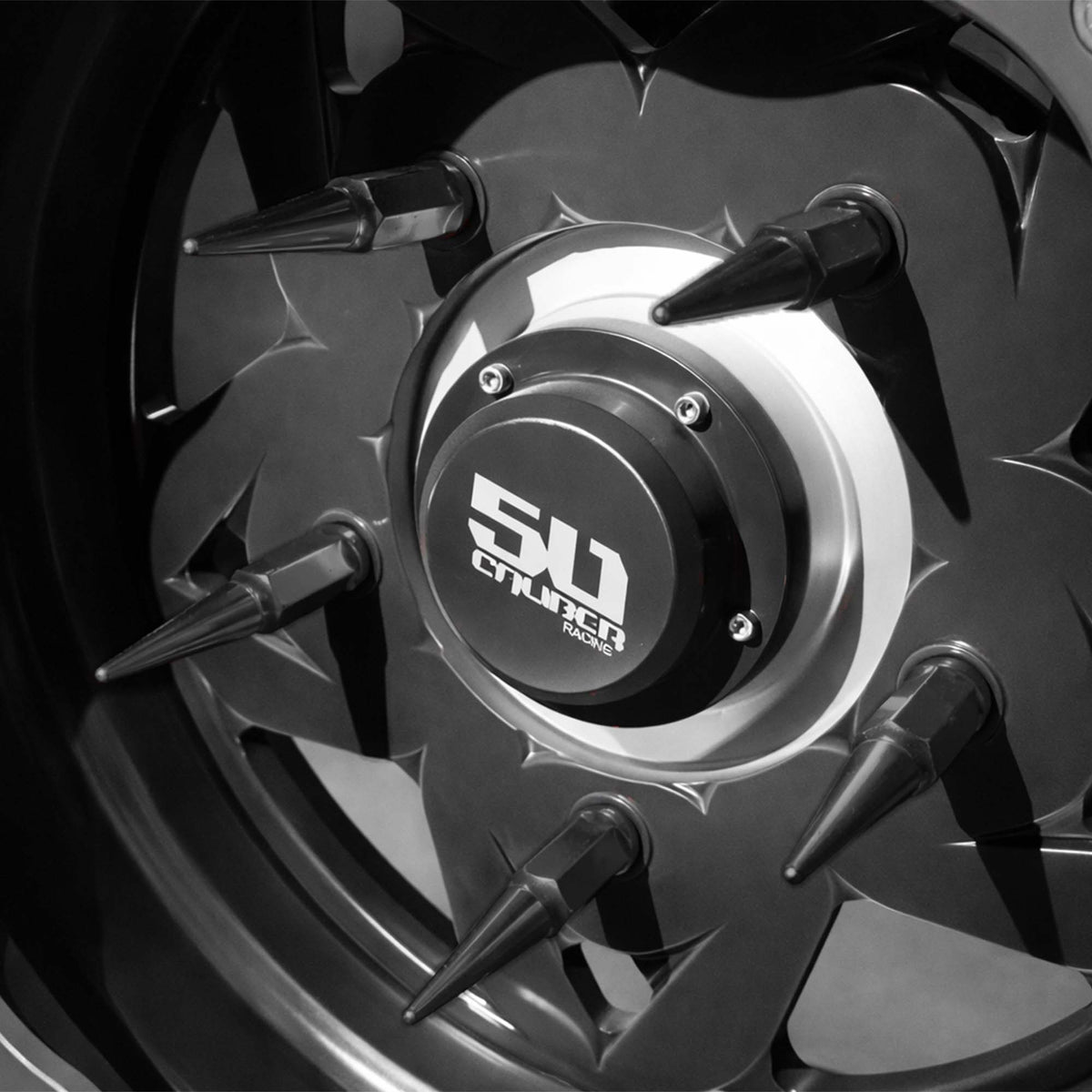 10x1.25mm Extended Spike Lug Nuts - 60 Degree Taper Seat