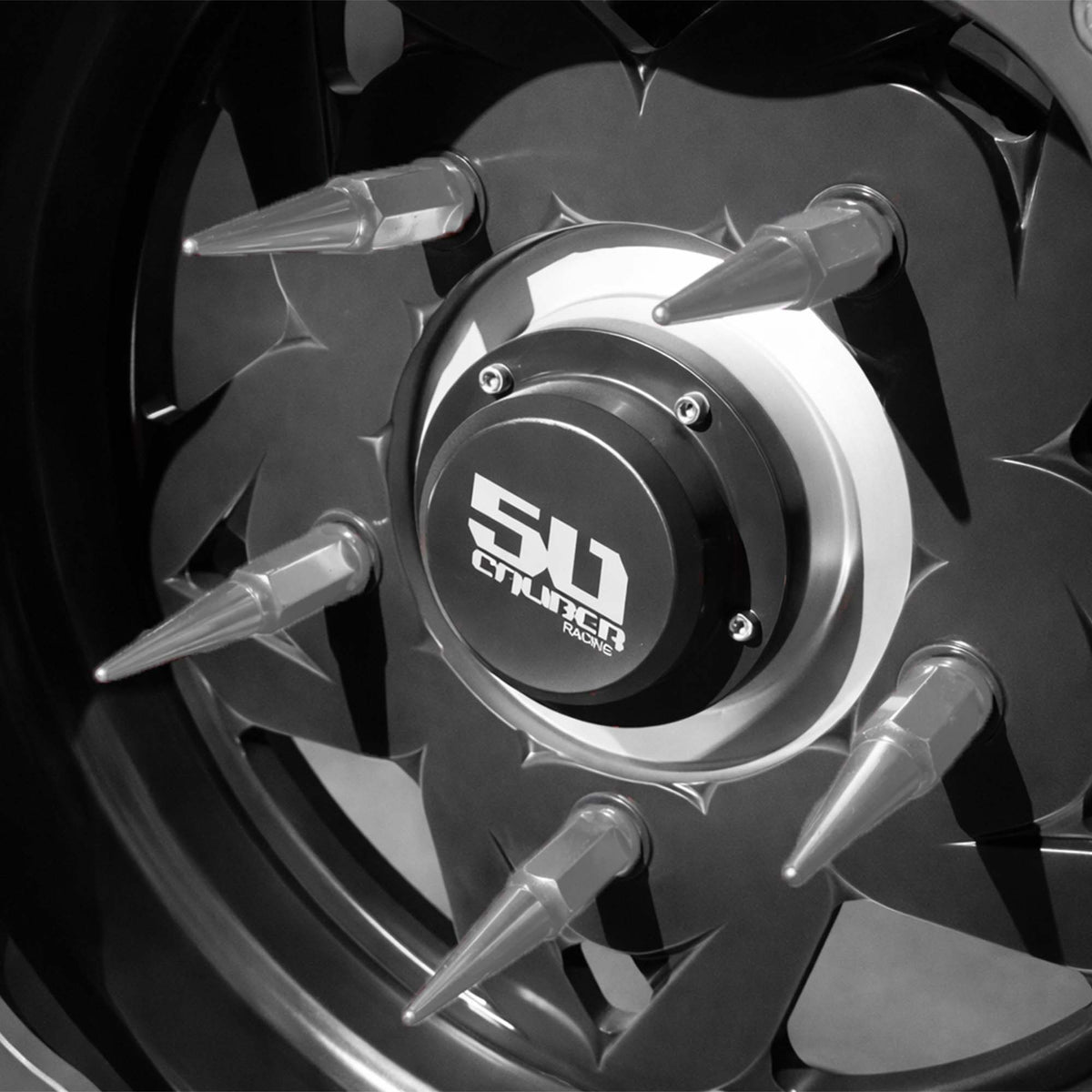 3/8-24 Extended Spike Lug Nuts - 60 Degree Taper Seat