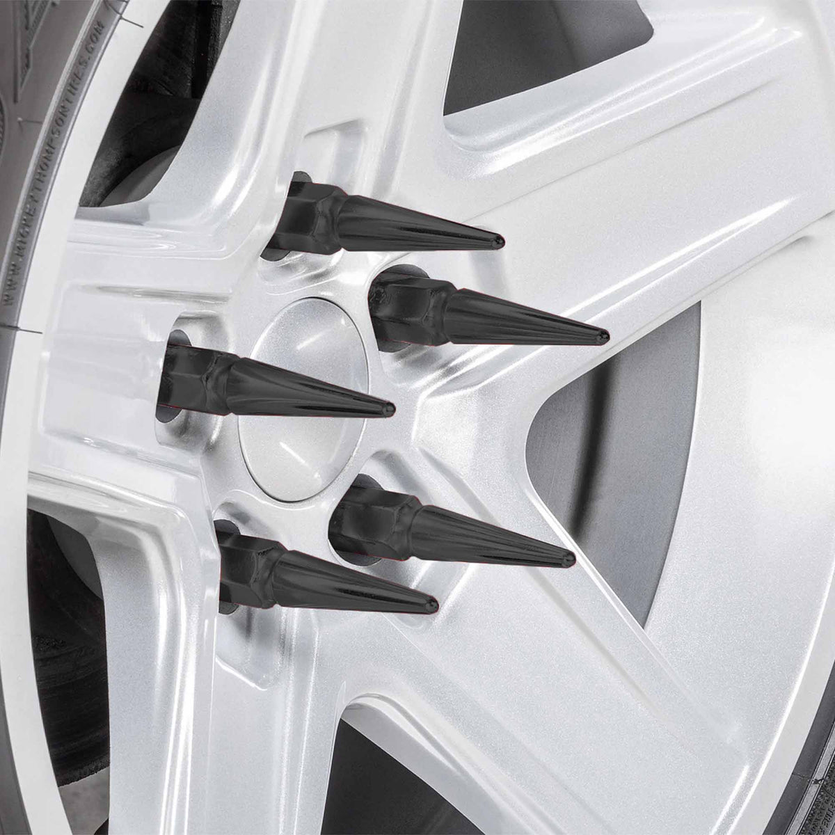12x1.5mm Extended Spike Lug Nuts - 60 Degree Taper Seat