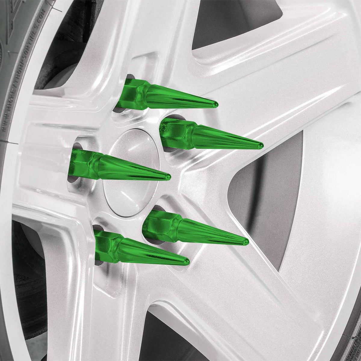 14x1.5mm Extended Spike Lug Nuts - 60 Degree Taper Seat