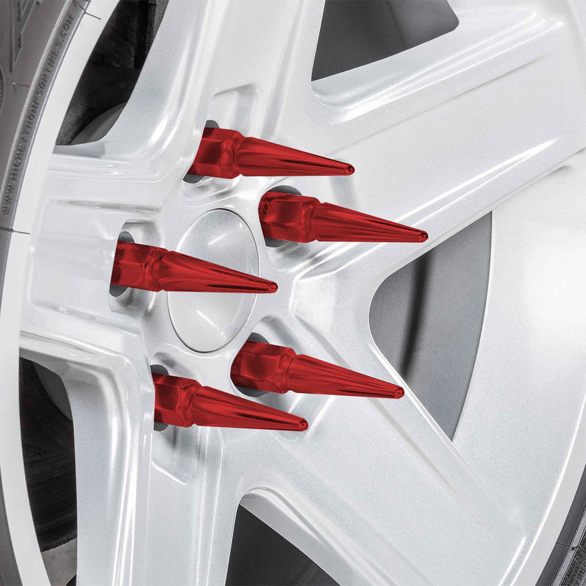 14x2.0mm Extended Spike Lug Nuts - 60 Degree Taper Seat