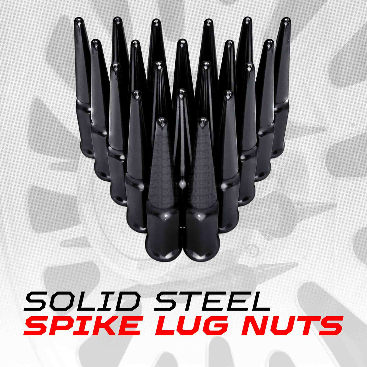 14x2.0mm Extended Spike Lug Nuts - 60 Degree Taper Seat