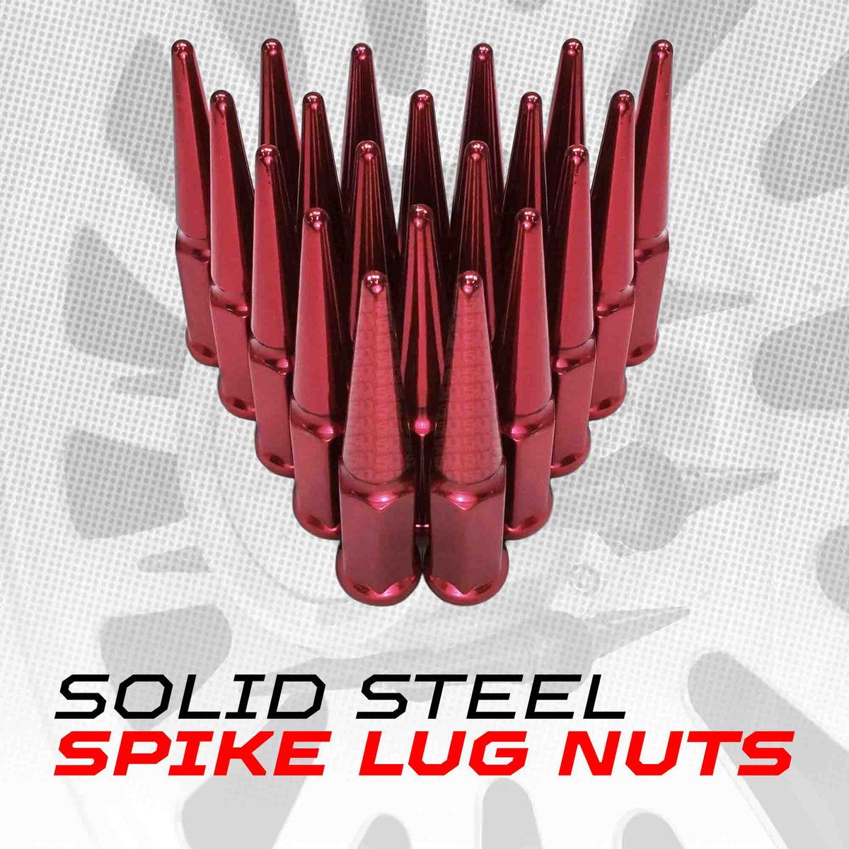 1/2 Inch Extended Spike Lug Nuts - 60 Degree Taper Seat