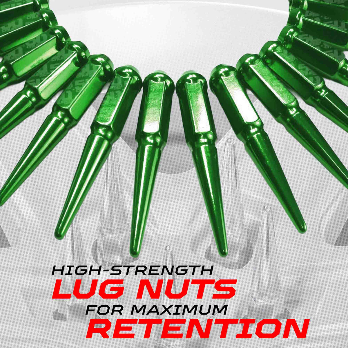 9/16 Extended Spike Lug Nuts - 60 Degree Taper Seat