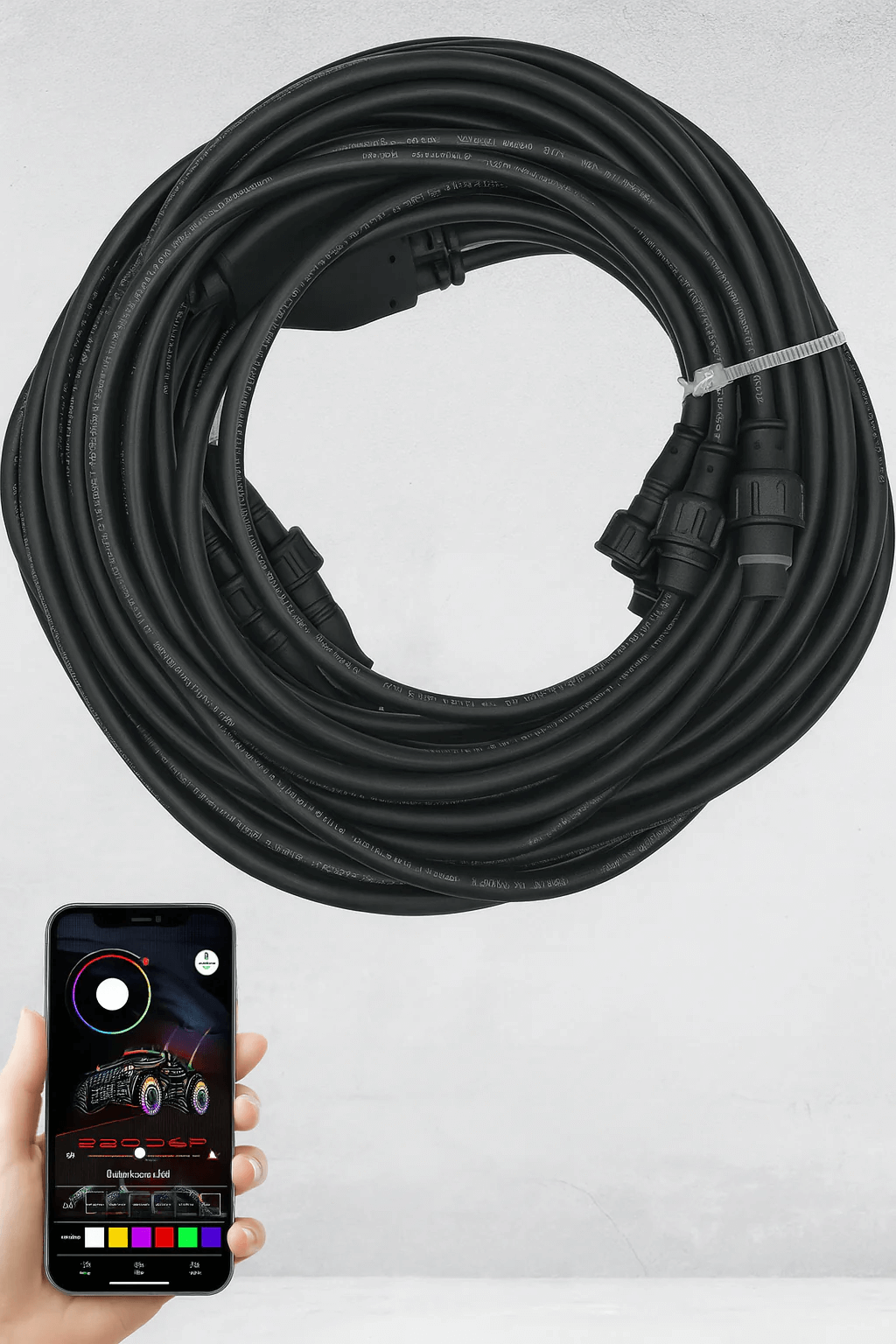 Marshin Whips Rock Lights X-2 Billet Kit - RGBW Off-Road Lighting