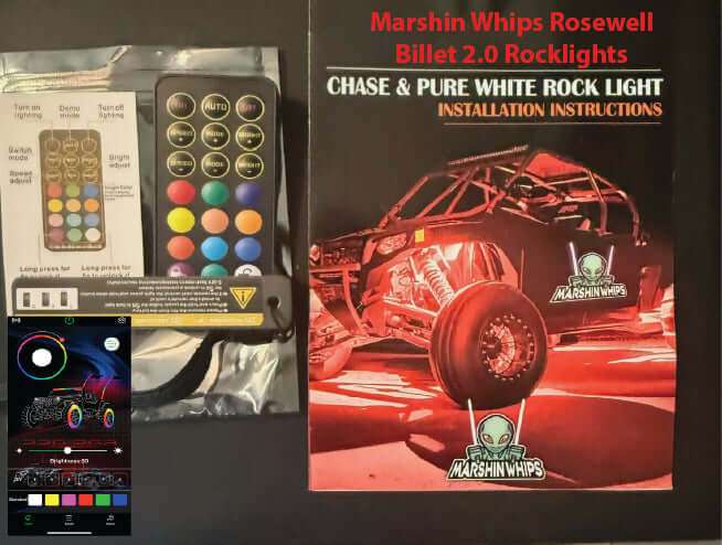 Marshin Whips - Rosewell X-2 Billet RV Rocklights x16 | Durable