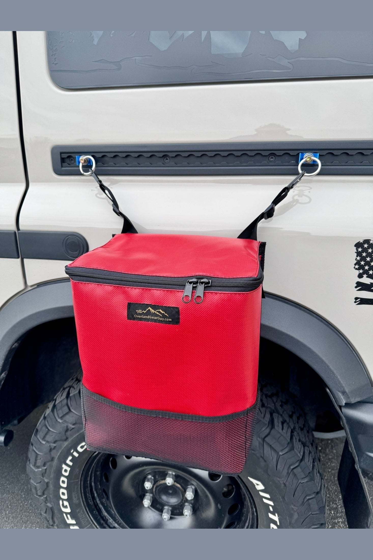 Outside Trash Bag L Track - Suction Cup Mount