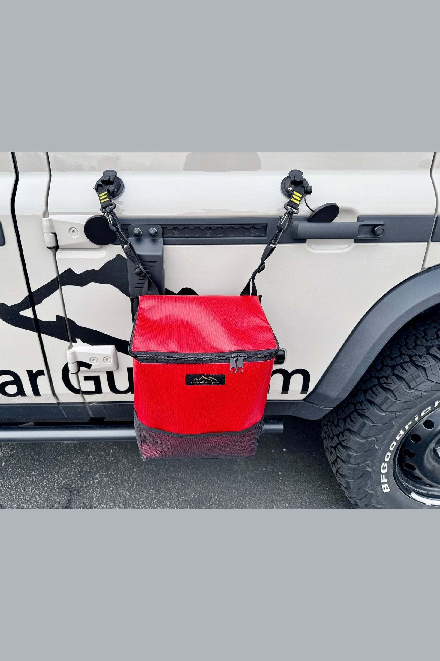 Outside Trash Bag L Track - Suction Cup Mount