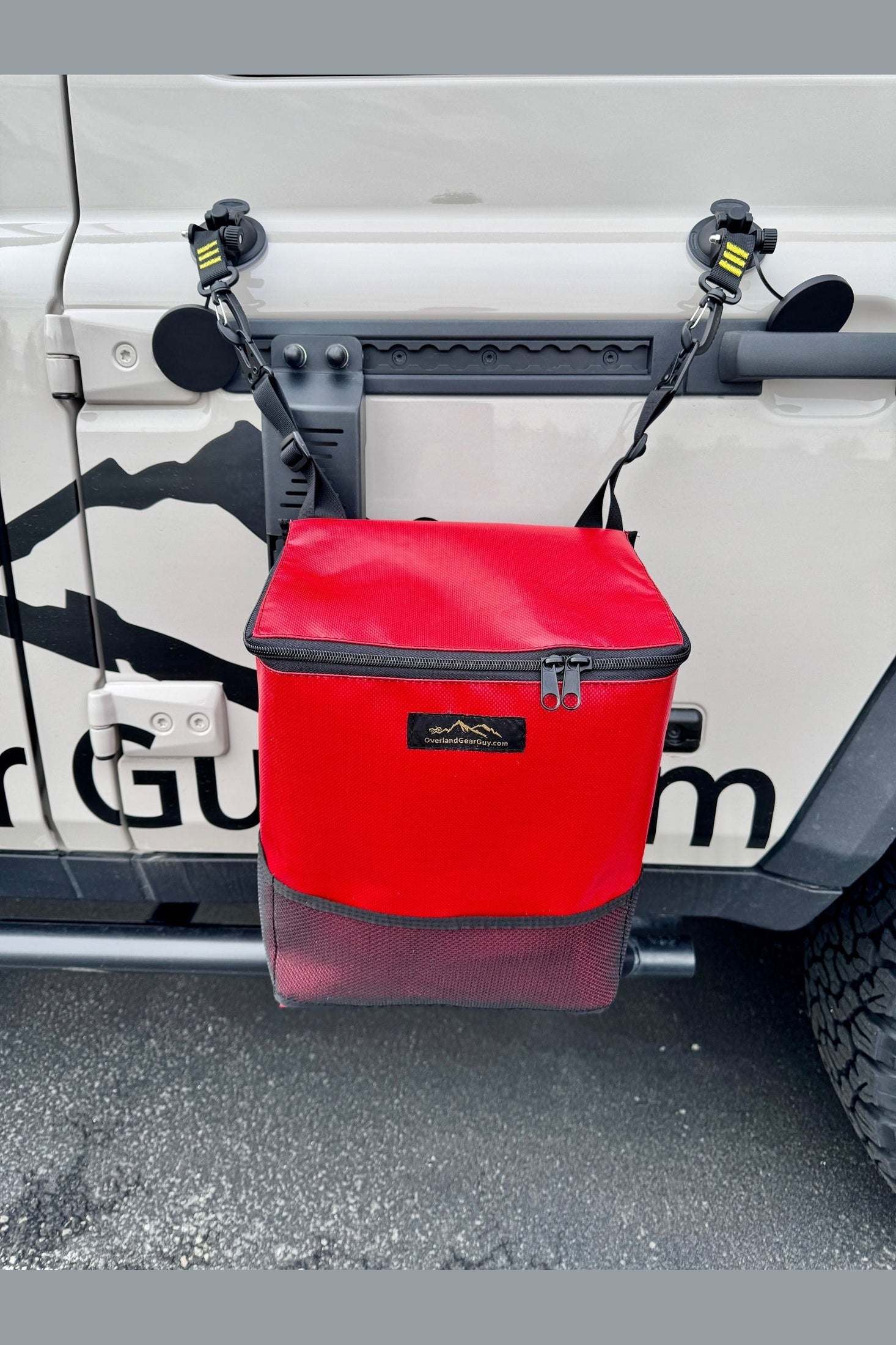 Outside Trash Bag L Track - Suction Cup Mount