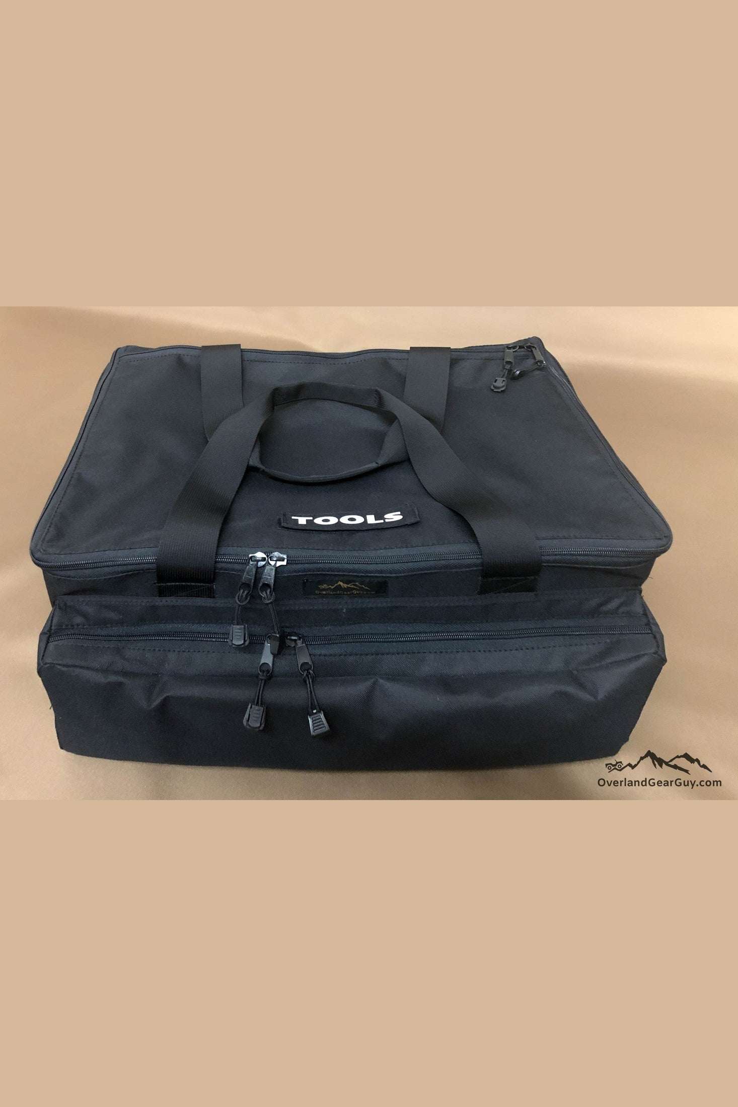 Overland Tool Bag Organizer black durable versatile storage bag with multiple compartments and reinforced bottom