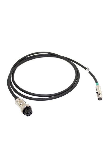 Mobile radio adapter cable connecting devices to intercom systems.