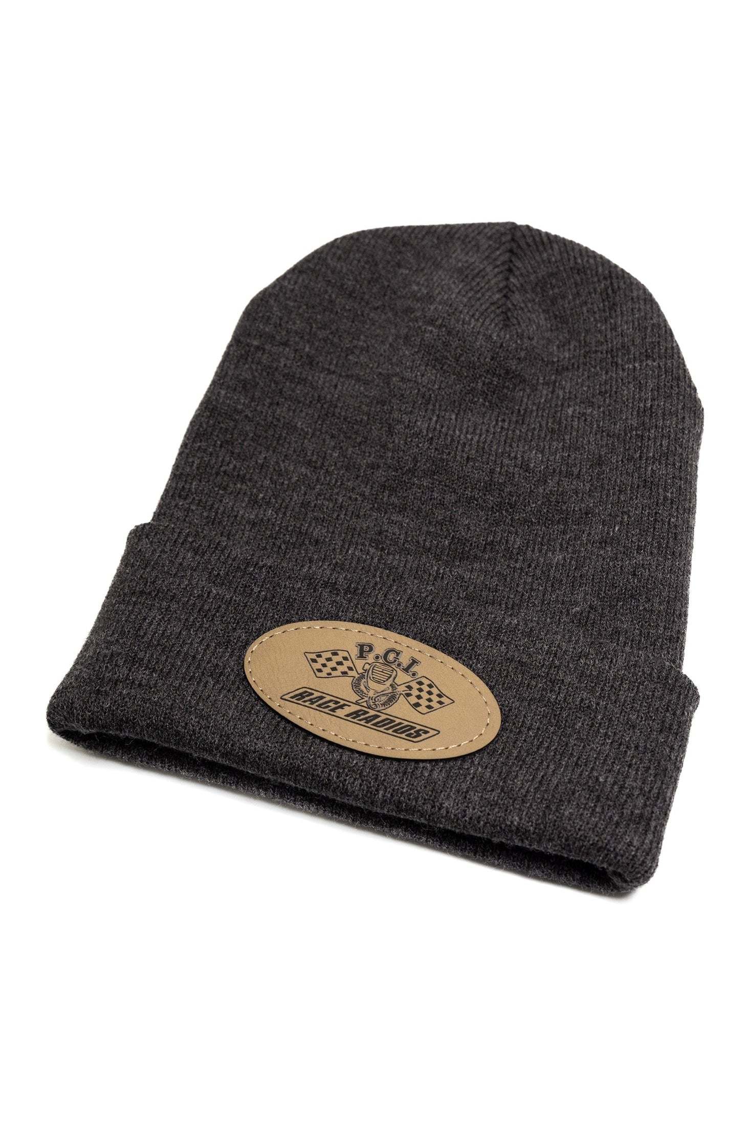 PCI Racer Beanie - Winter Knit Charcoal Grey