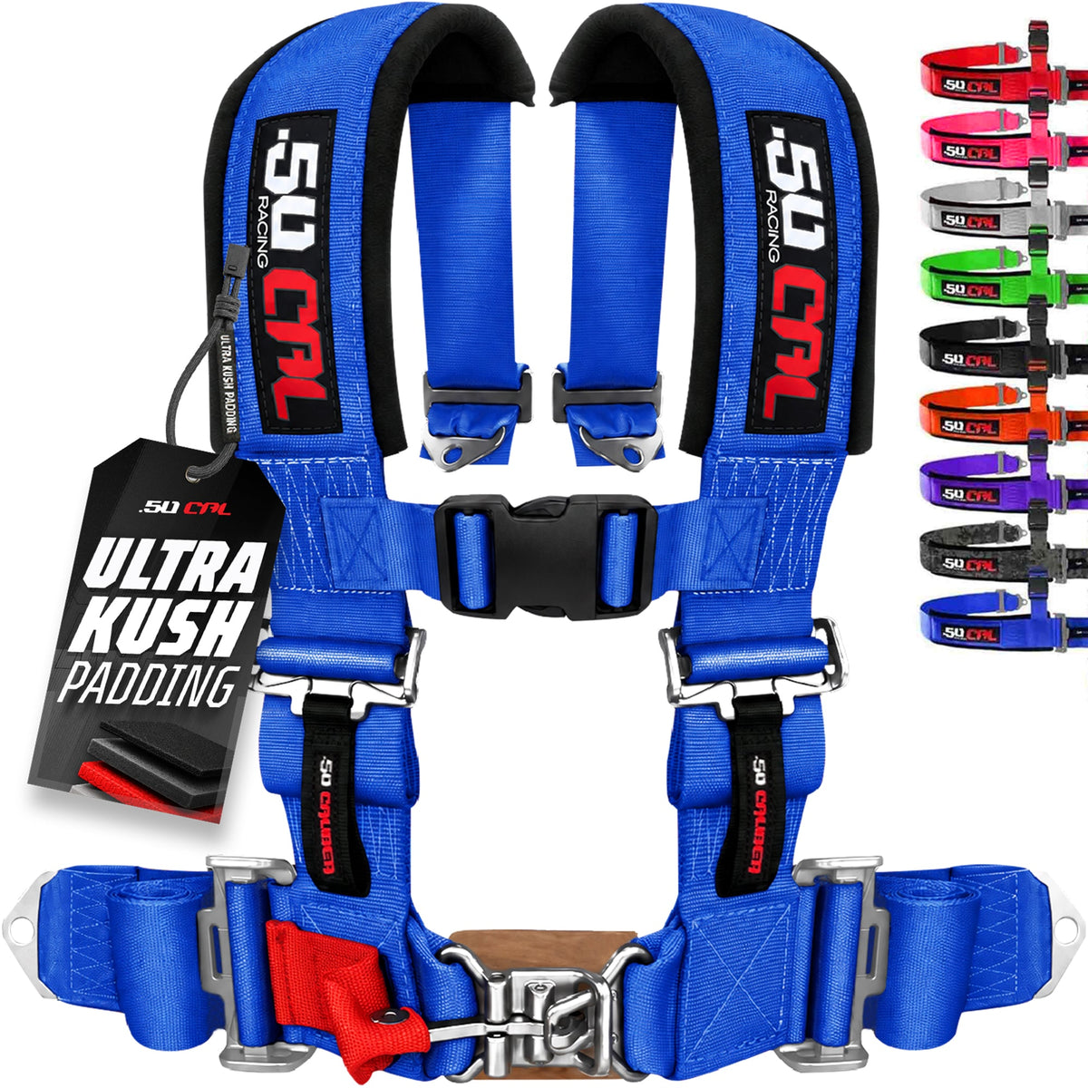 2" 4 Point Racing Harness – Pro Series Race Latch | 50 Caliber Racing
