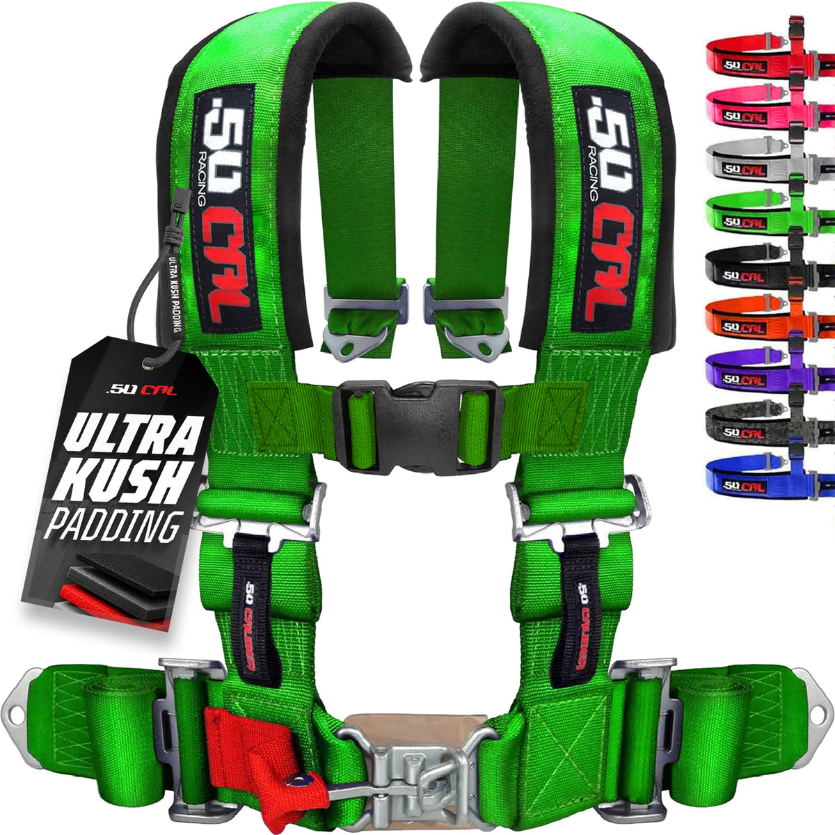 2" 4 Point Racing Harness – Pro Series Race Latch | 50 Caliber Racing