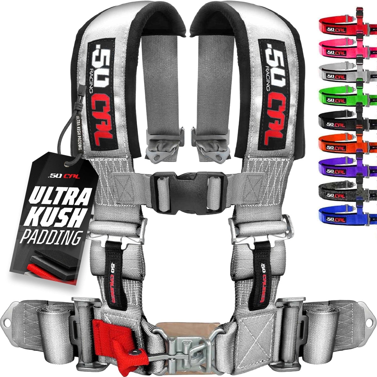 2" 4 Point Racing Harness – Pro Series Race Latch | 50 Caliber Racing