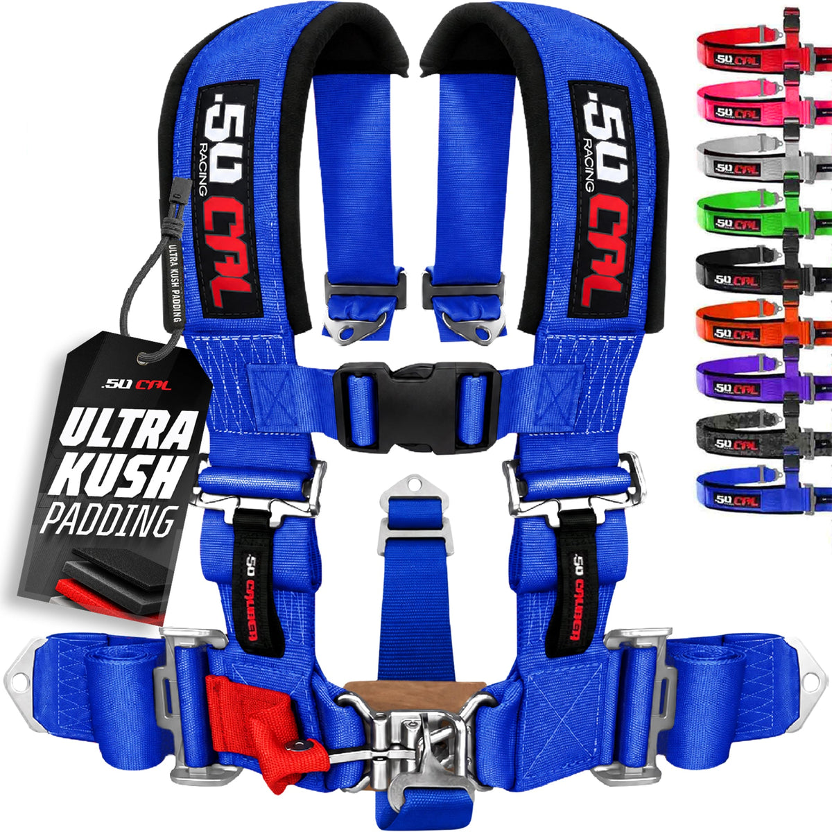 2" 5 Point Racing Harness – Pro Series Race Latch | 50 Caliber Racing