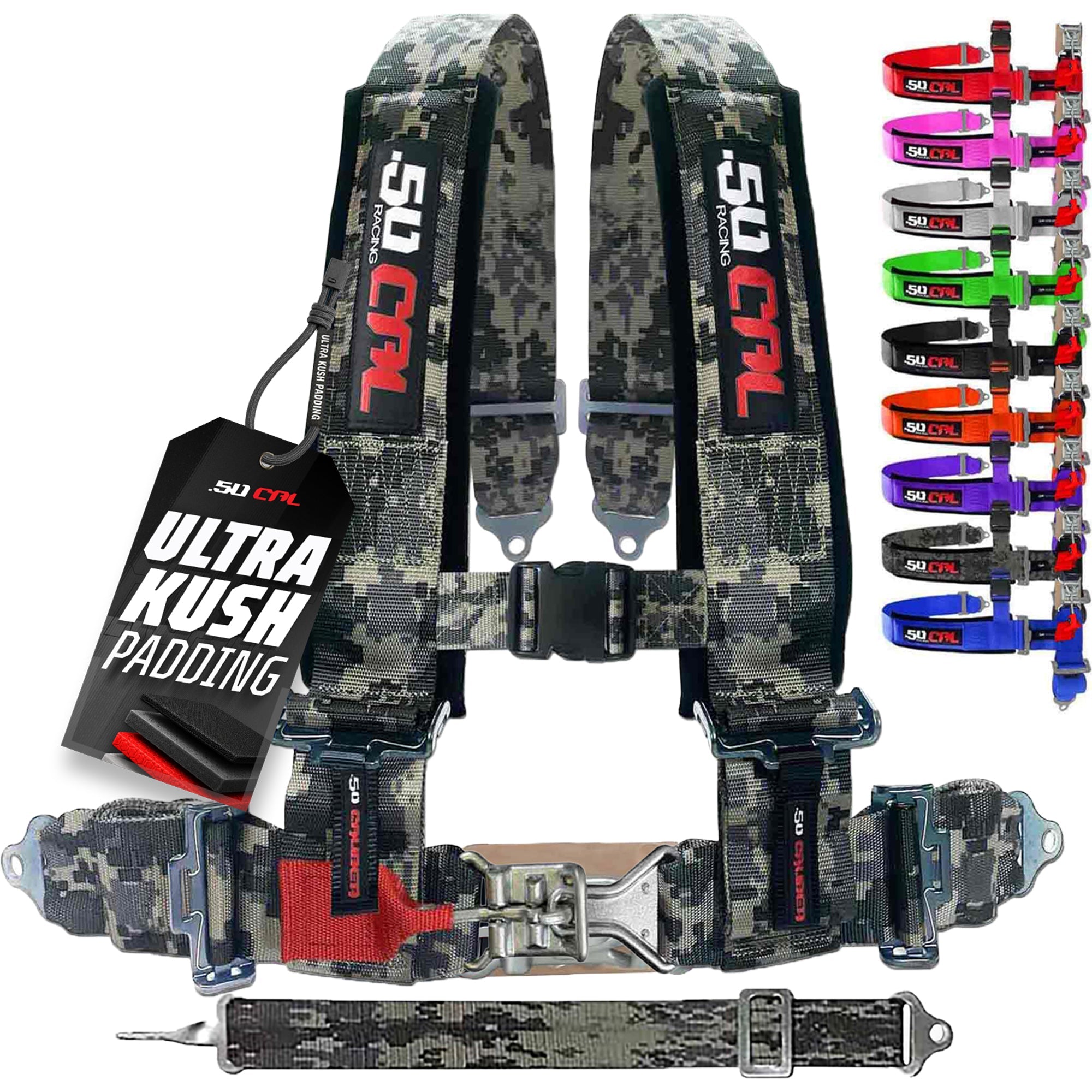 2" 5 point Pro Series Latch Harness 50 Caliber Racing Harness