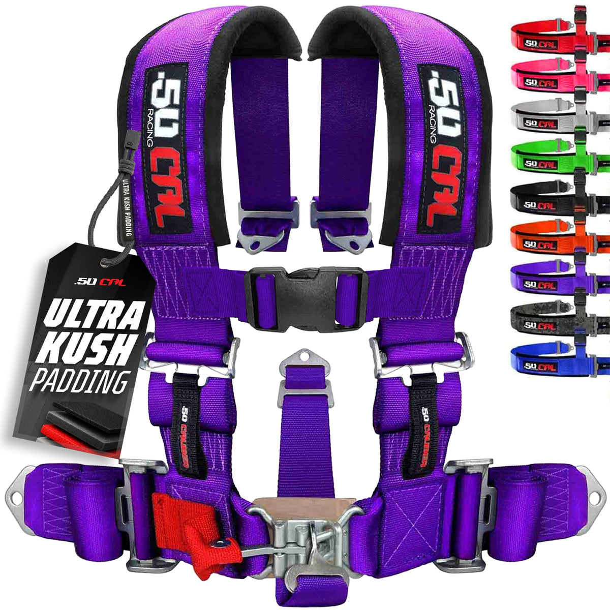 3" 5 Point Racing Harness – Pro Series Race Latch | 50 Caliber Racing