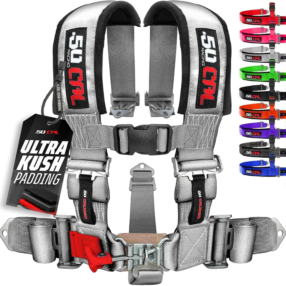 2" 5 Point Racing Harness – Pro Series Race Latch | 50 Caliber Racing