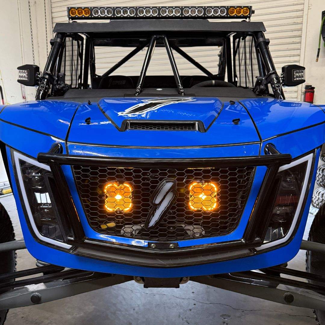 ATC Grill Light Kit for Speed UTV with Pro Race Series LED pods and Bluetooth color control