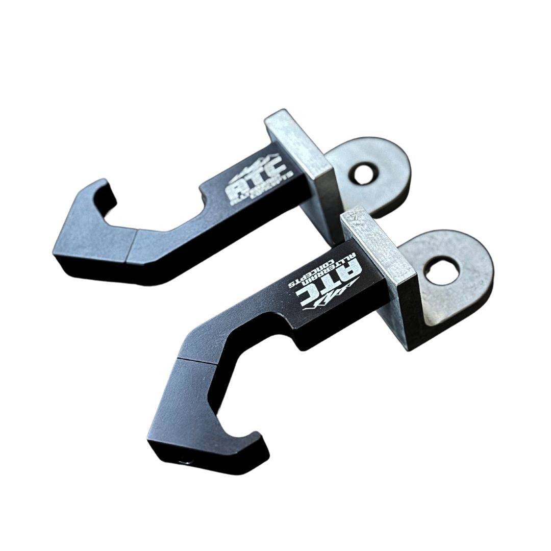 ATC Proform Billet Whip Mount Set made from billet aluminum with Type 3 anodized finish for UTV cages