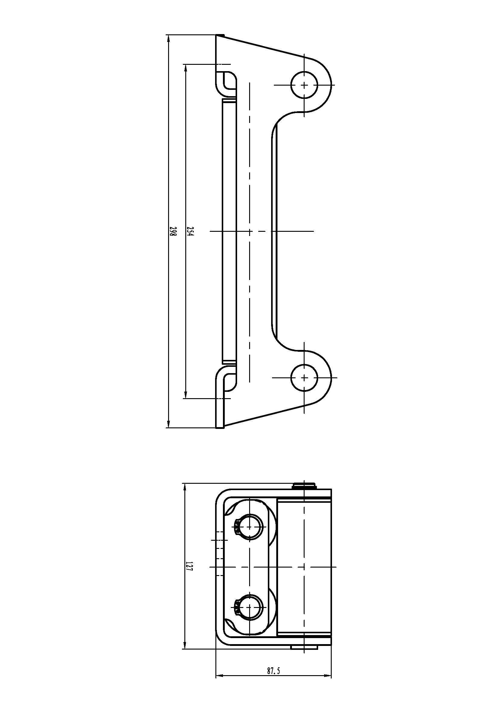 Stainless Steel Roller Fairlead - RFS150-CAD | Durable Fairlead