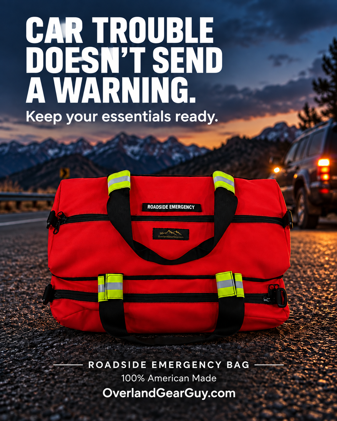 Bolsa de emergencia en carretera