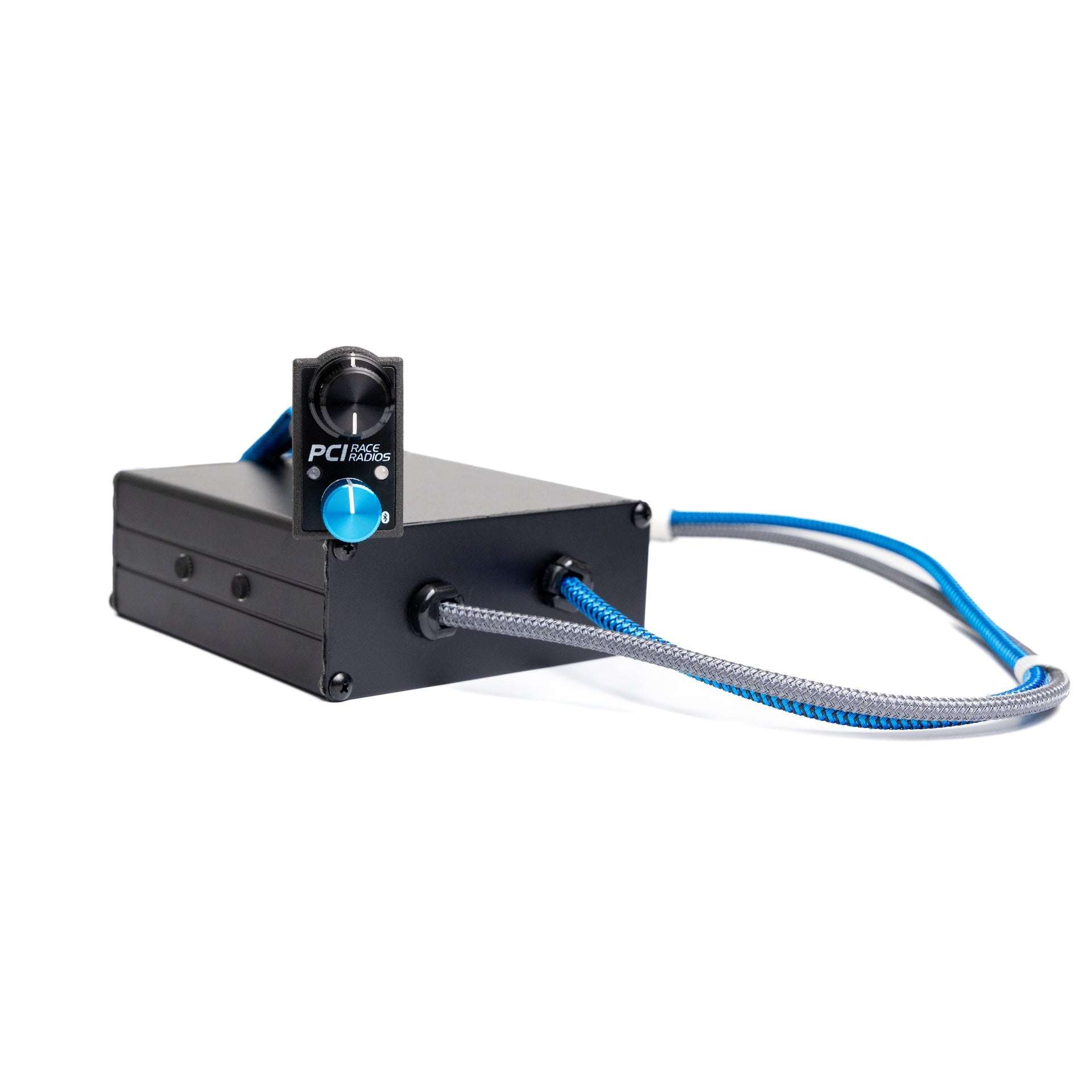Rocker Intercom installed in standard rocker switch slot with Bluetooth music and two-way radio control