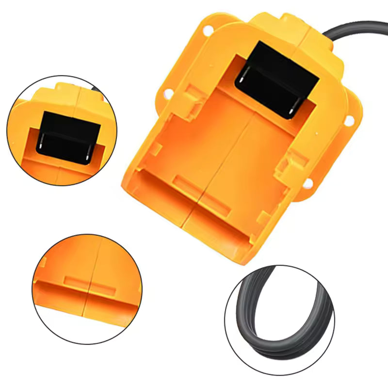 Power Cable for DeWalt Battery - For DeWalt Lithium Batteries