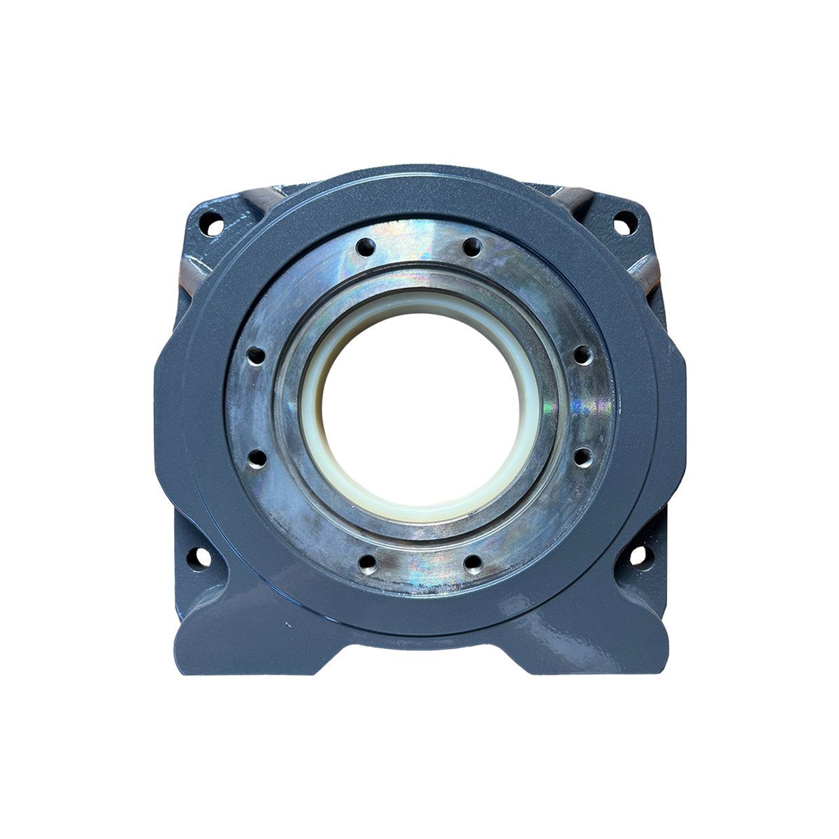 Motor Bracket S2000005 grey metal motor mounting bracket with circular center hole