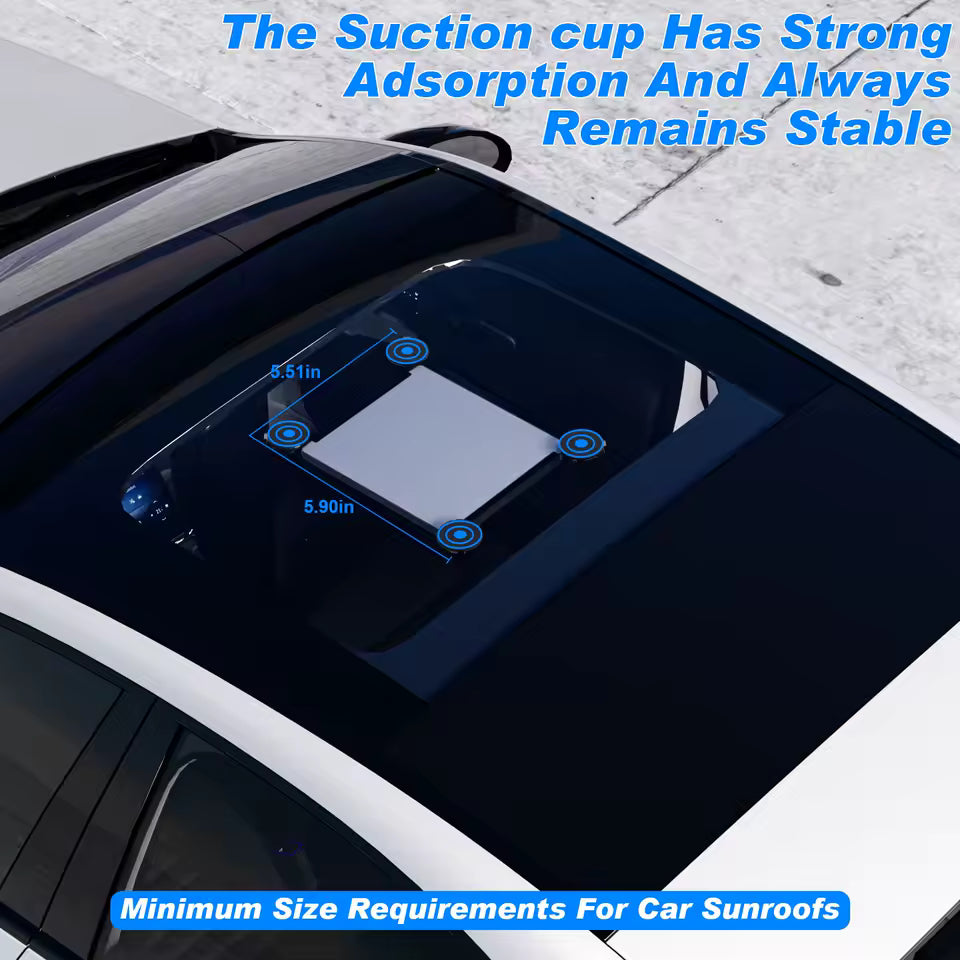 Sunroof Suction Cup Mount Kit | Universal Car Window & Sunroof Bracket