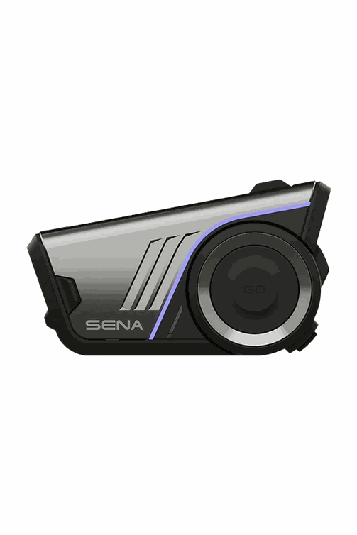 Sena 60S Mesh Helmet Headset with advanced communication tech and Harman Kardon audio, side view.