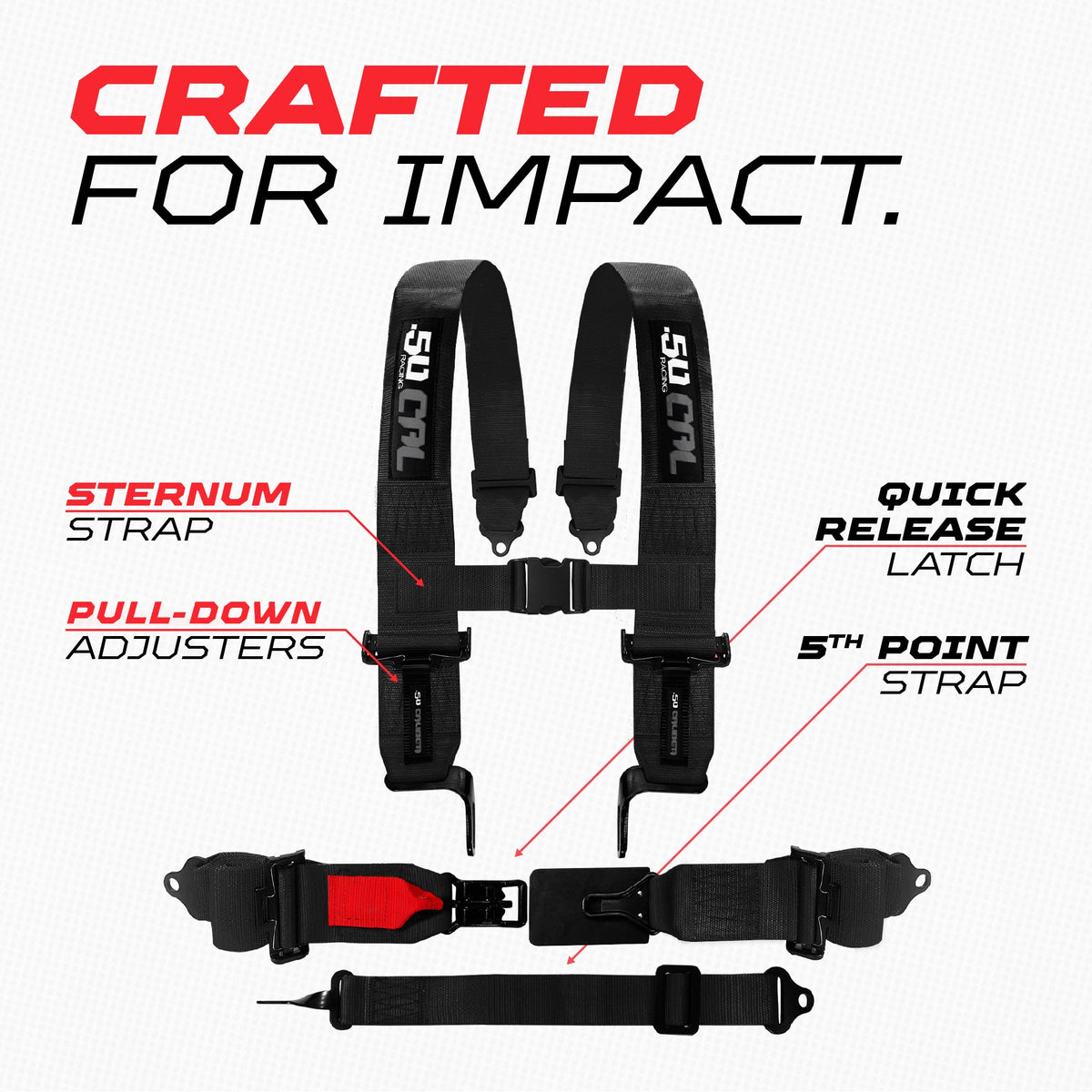 SFI Approved 2" and 3" 5 point Harness, Racing Harness