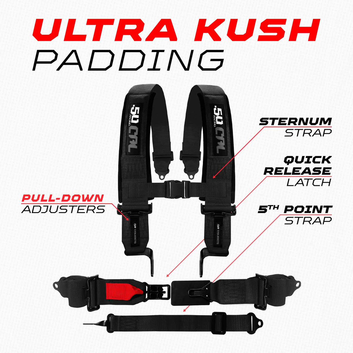 SFI Approved 2" and 3" 5 point Harness, Racing Harness