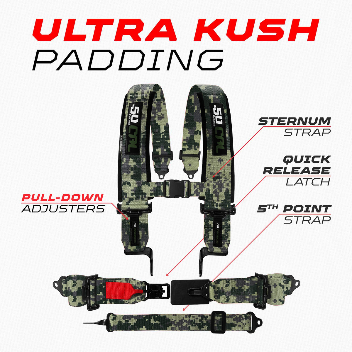 SFI Approved 2" and 3" 5 point Harness, Racing Harness
