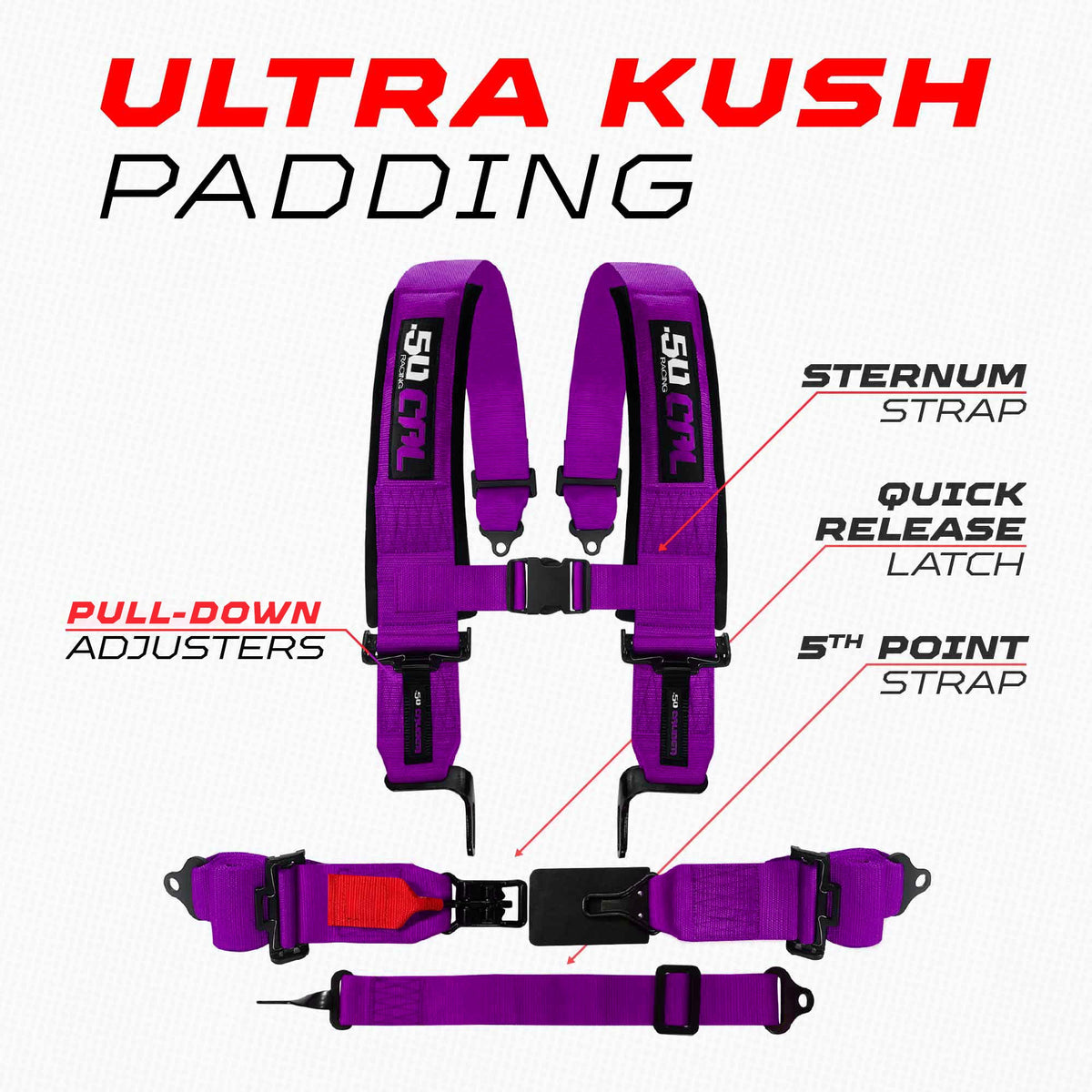SFI Approved 2" and 3" 5 point Harness, Racing Harness