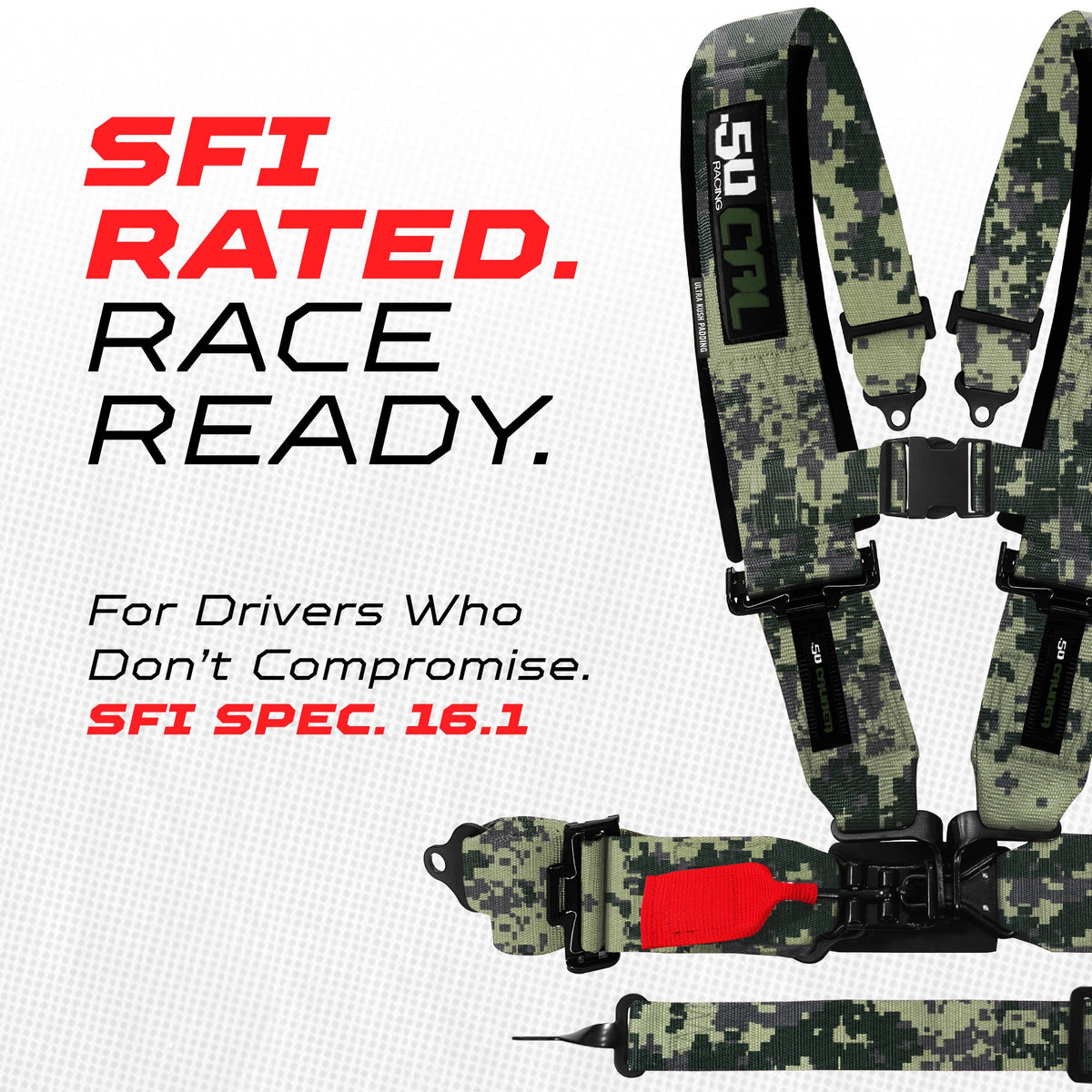 SFI Approved 2" and 3" 5 point Harness, Racing Harness