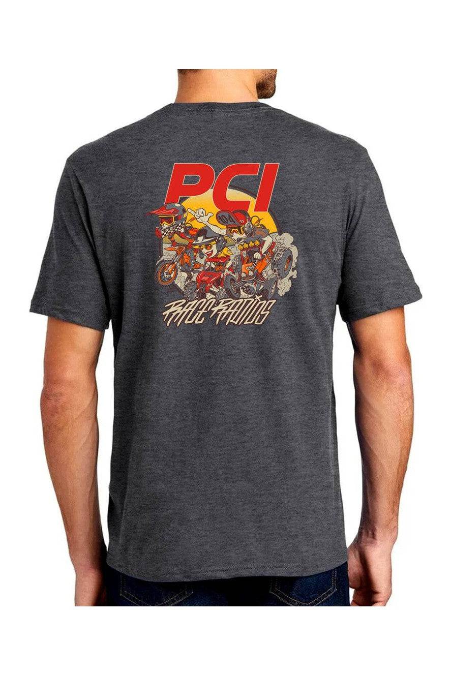 PCI Sandstorm Shirt: Classic Tee featuring adventure-themed artwork, ideal for outdoor lovers.