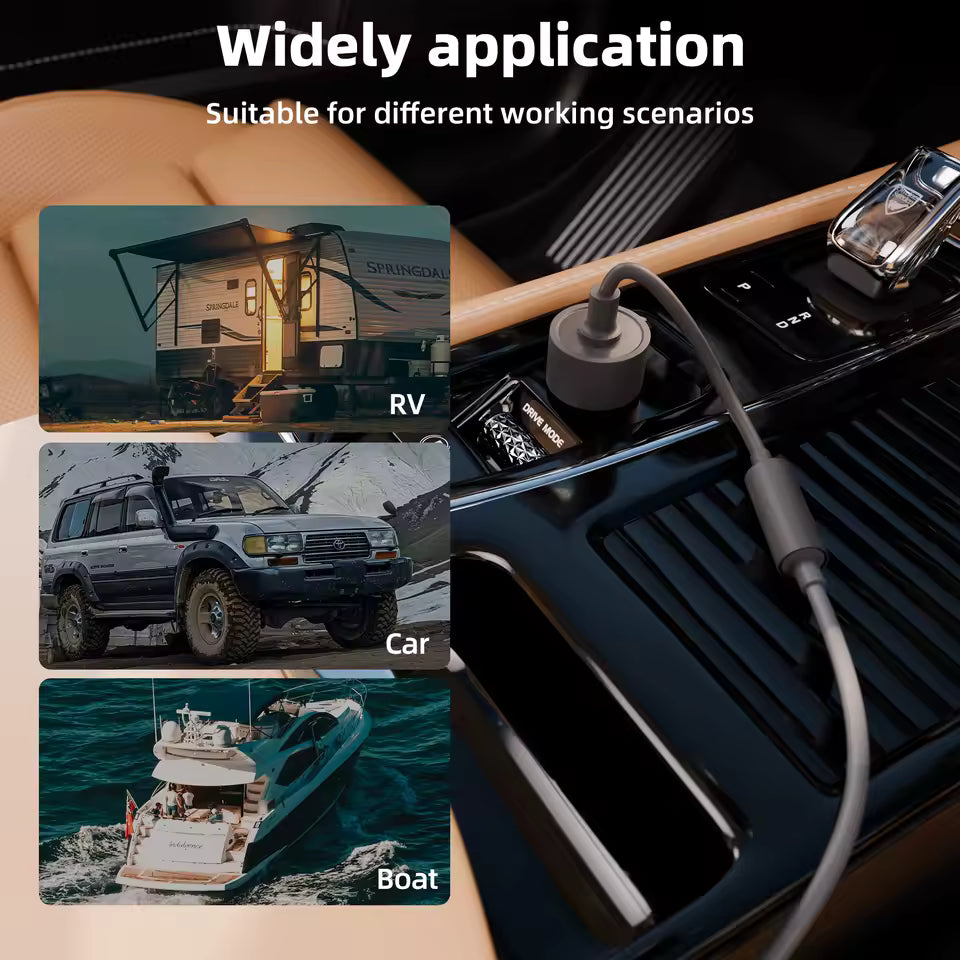 Starlink Mini 12V Car Charger Adapter – Reliable Power On the Go