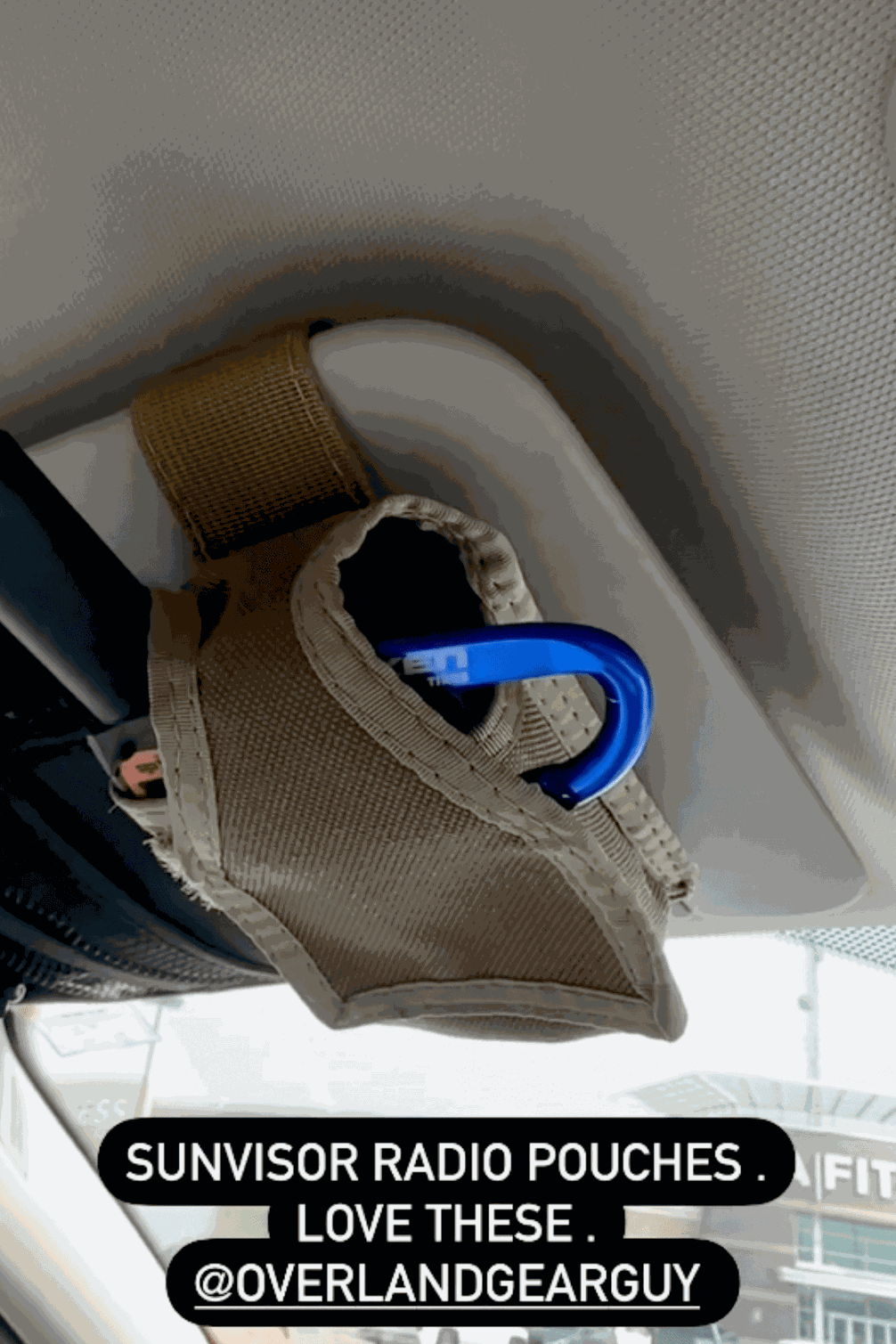 Sun Visor Radio Pouch