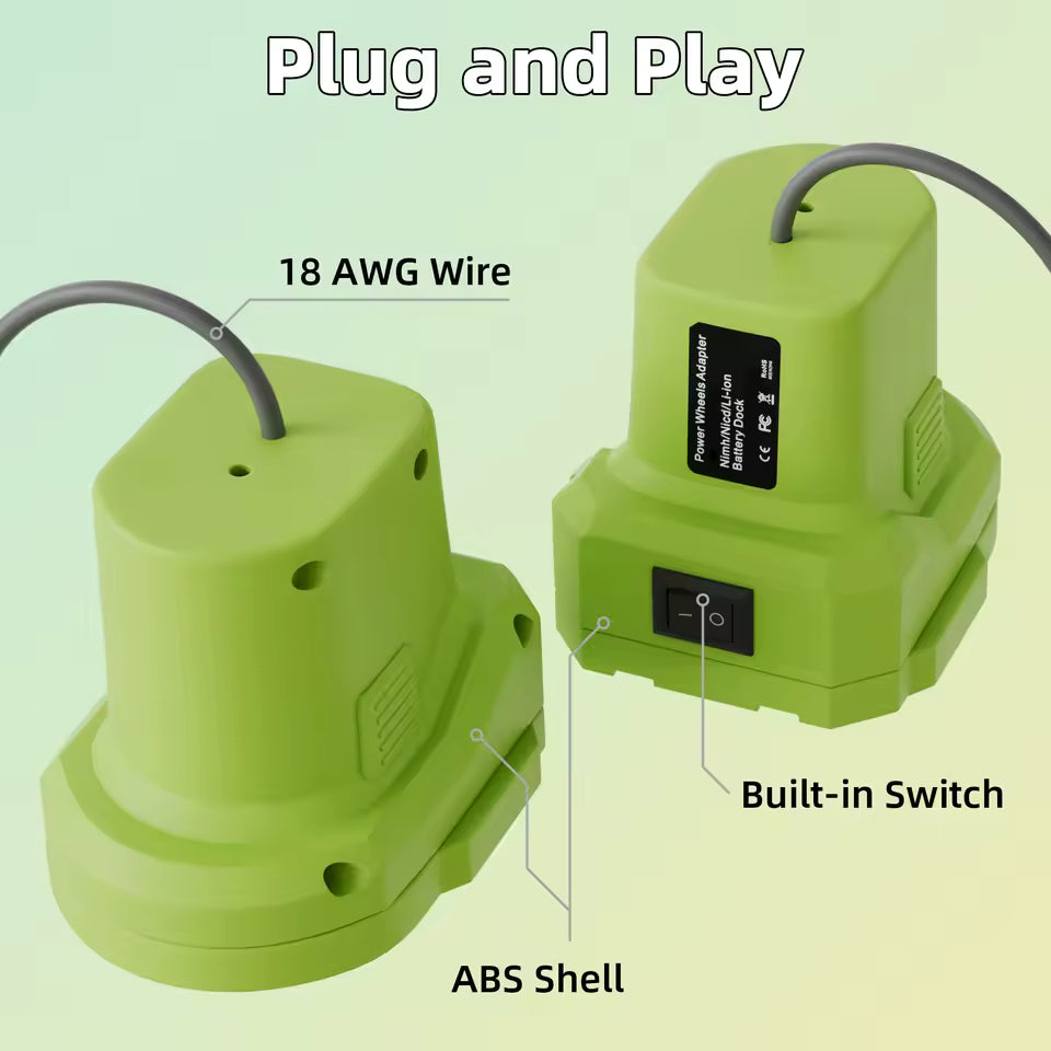 Starlink Mini Battery Adapter Power Cable – Ryobi 18V ONE+ Compatible (1M)