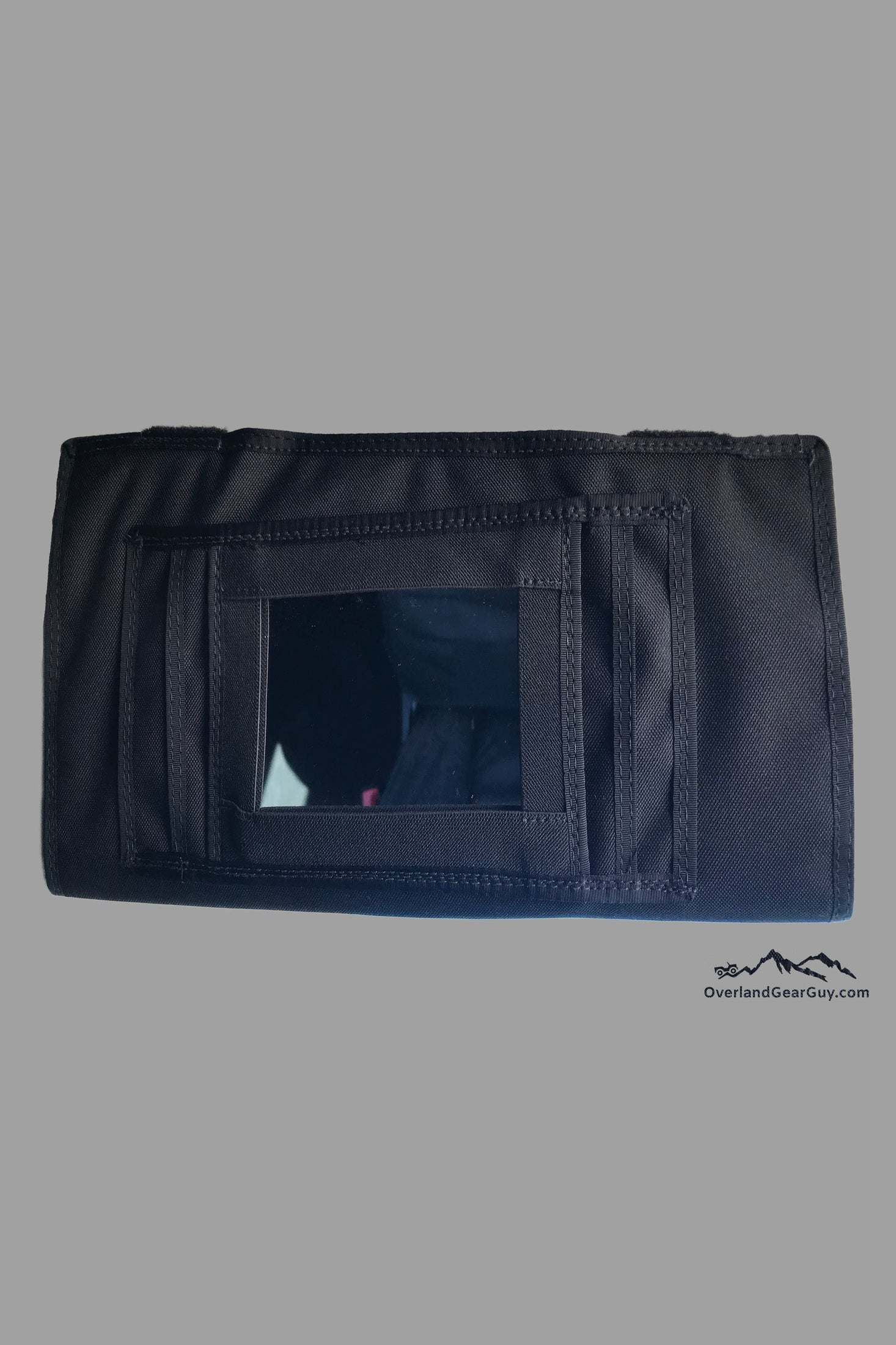 Sprinter Sun Visor Organizer with built-in mirror and multiple storage compartments for van interior organization