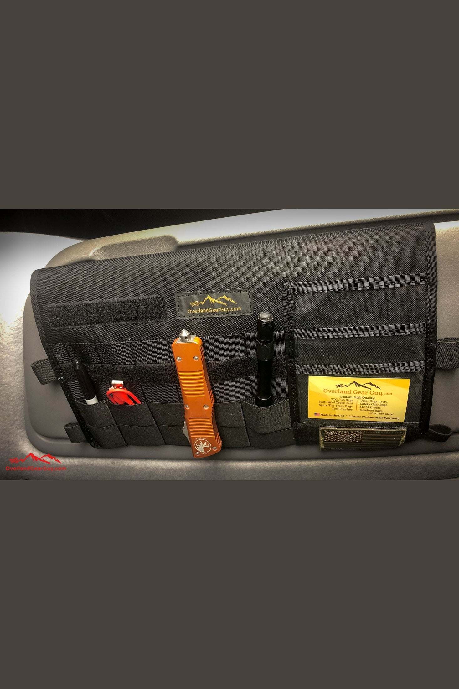 Sprinter Sun Visor Organizer with Mirror