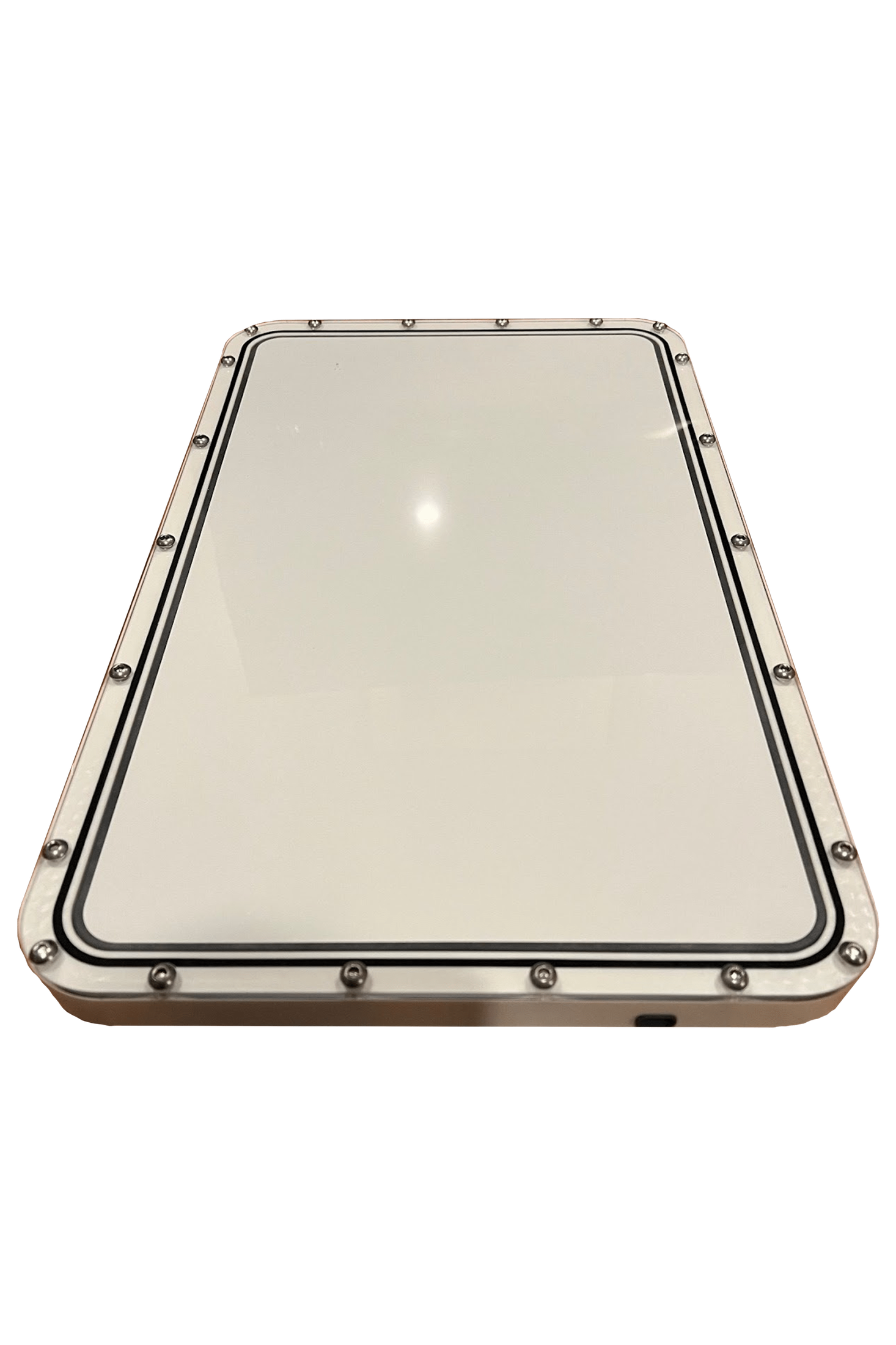 Flat mount low profile for Starlink Dishy with marine-grade protective casing and slim design