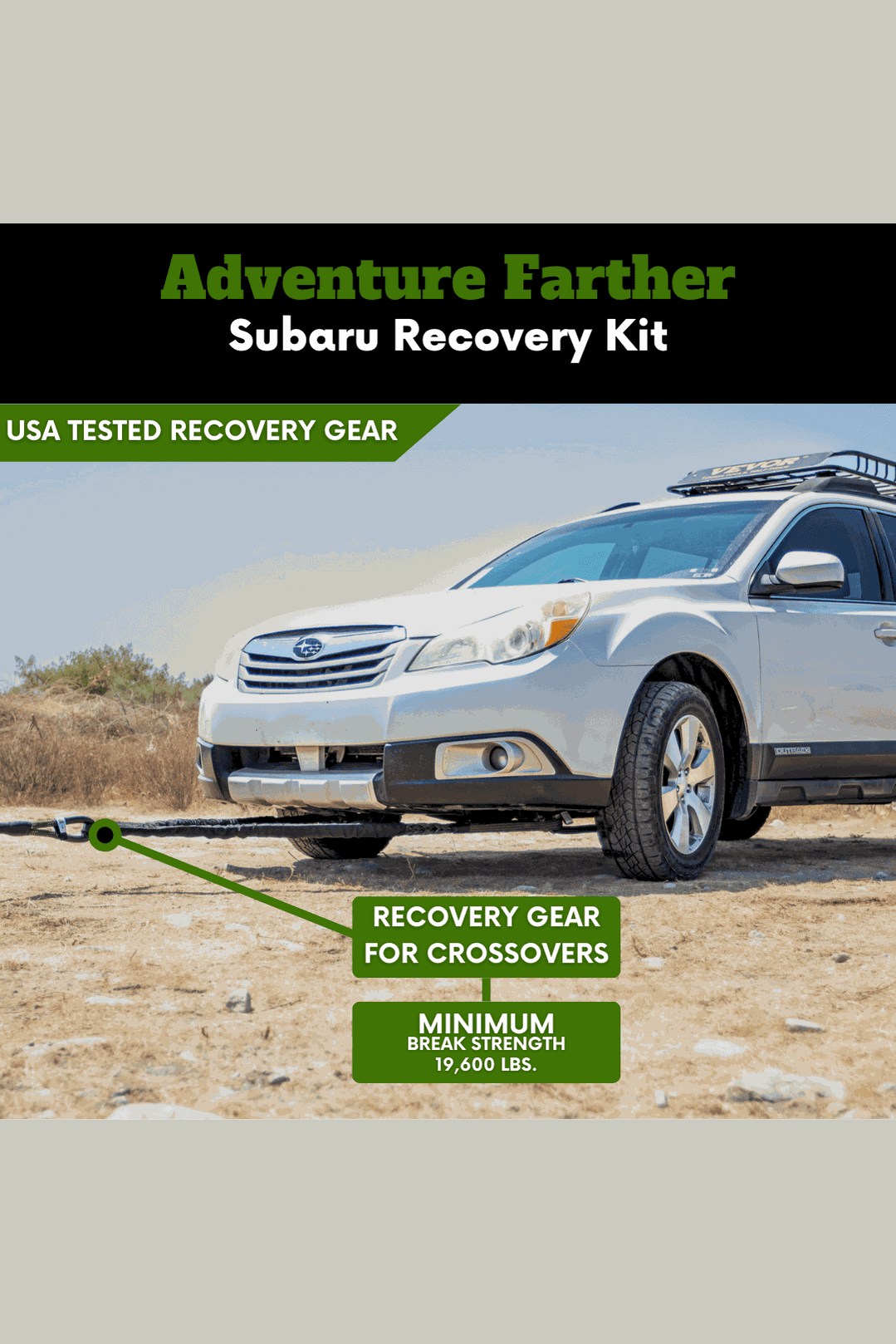 Subaru Recovery Kit - Ultimate Safety for Adventurers