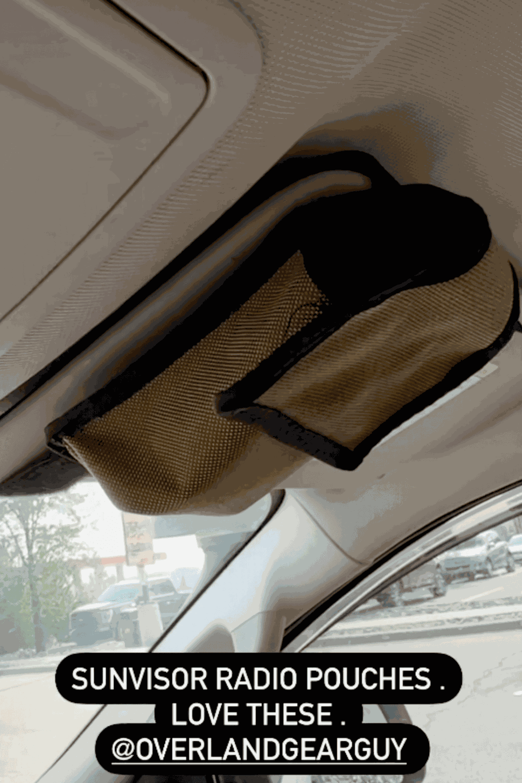 Sun Visor Radio Pouch